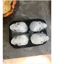 Large Skull 3D Ice Cube Mold 4-Cube