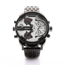 OULM Dual Display Wristwatch w/ Stainless Steel Band