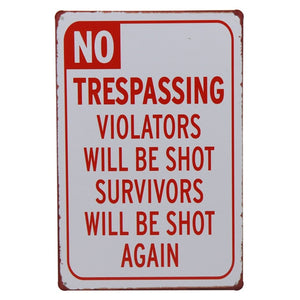 Shot Sign