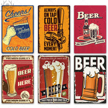 Beer Metal Tin Sign