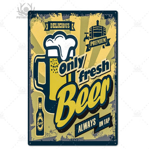 Beer Metal Tin Sign