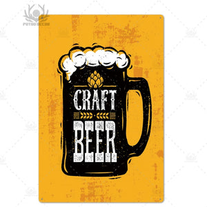 Beer Metal Tin Sign