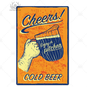 Beer Metal Tin Sign