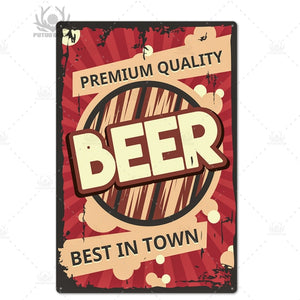 Beer Metal Tin Sign