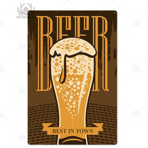 Beer Metal Tin Sign