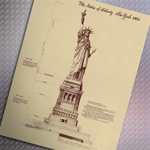 New York Retro Drawings Poster