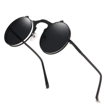 Men's Steam Punk Retro Round Polarized Sunglasses