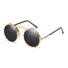 Men's Steam Punk Retro Round Polarized Sunglasses