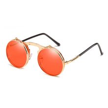 Men's Steam Punk Retro Round Polarized Sunglasses