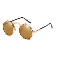 Men's Steam Punk Retro Round Polarized Sunglasses