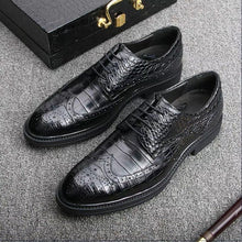 Alligator Full Brogue Casual Dress Shoes